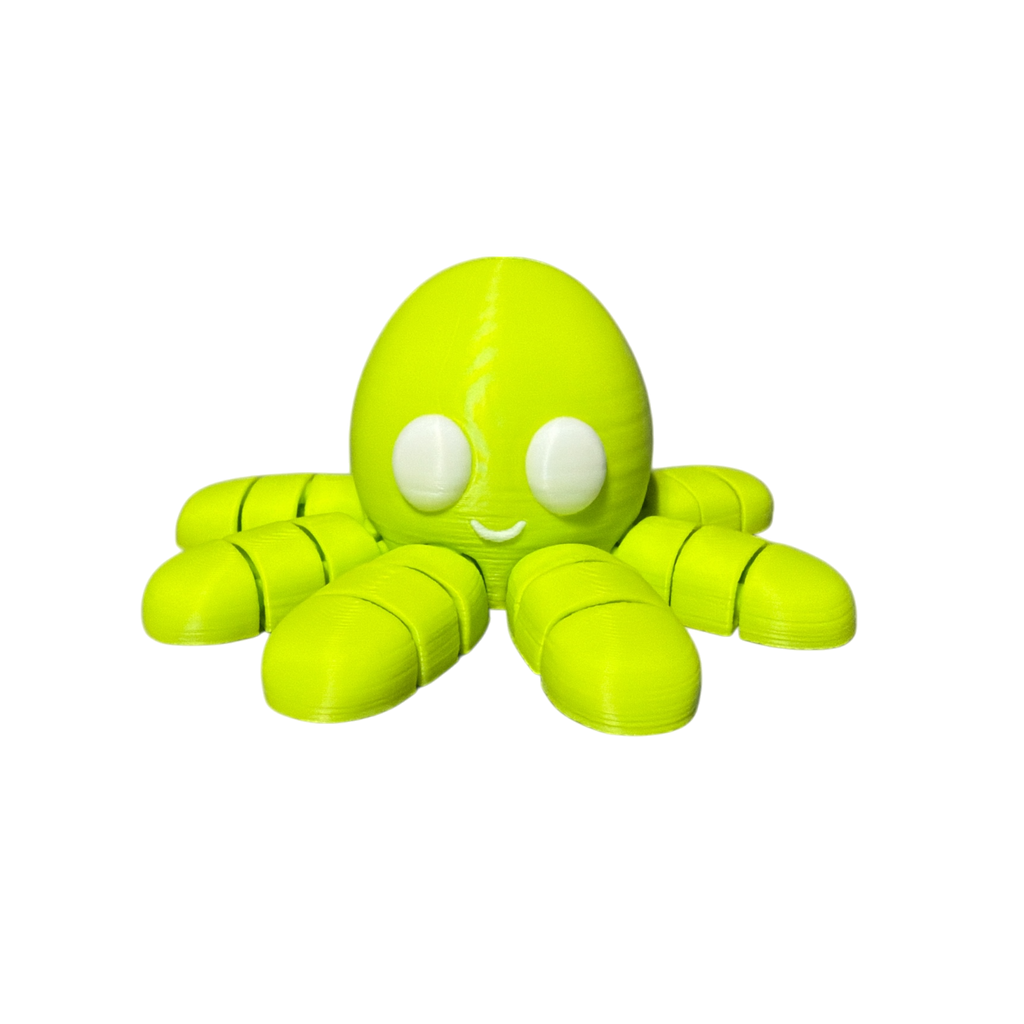 3D‑Printed Fully Articulating Octopus – Durable Flexi Desk Toy &amp; Display Model