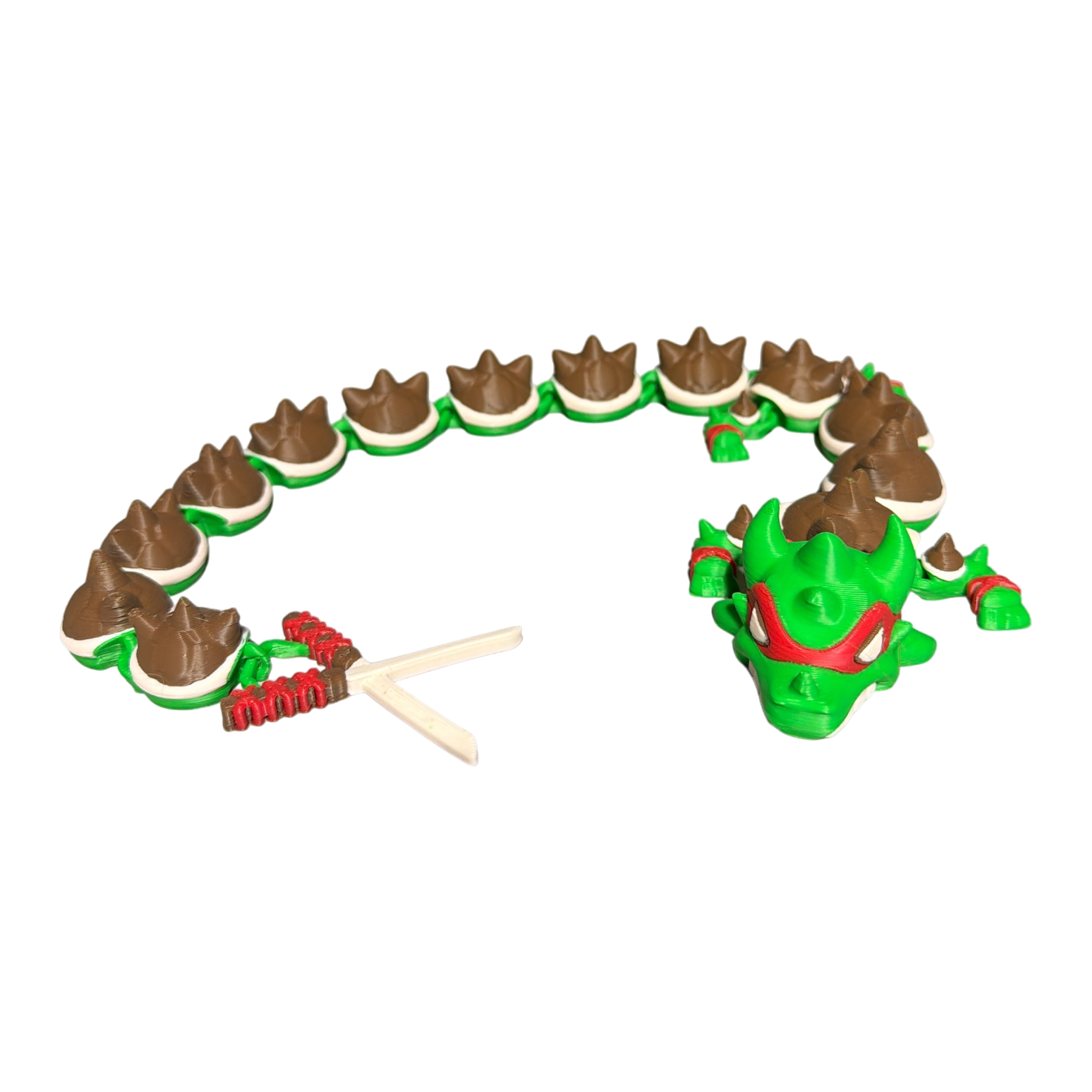 Articulated Karate Dragon – Hand‑Finished 3D Printed Collectible