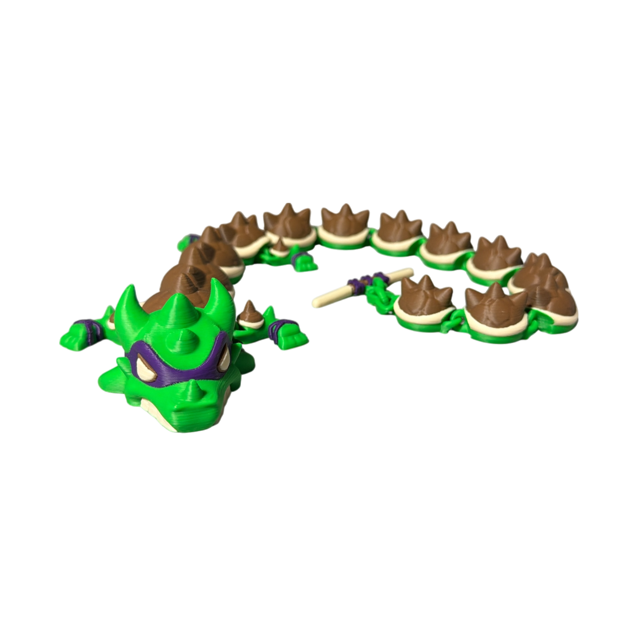 Articulated Karate Dragon – Hand‑Finished 3D Printed Collectible