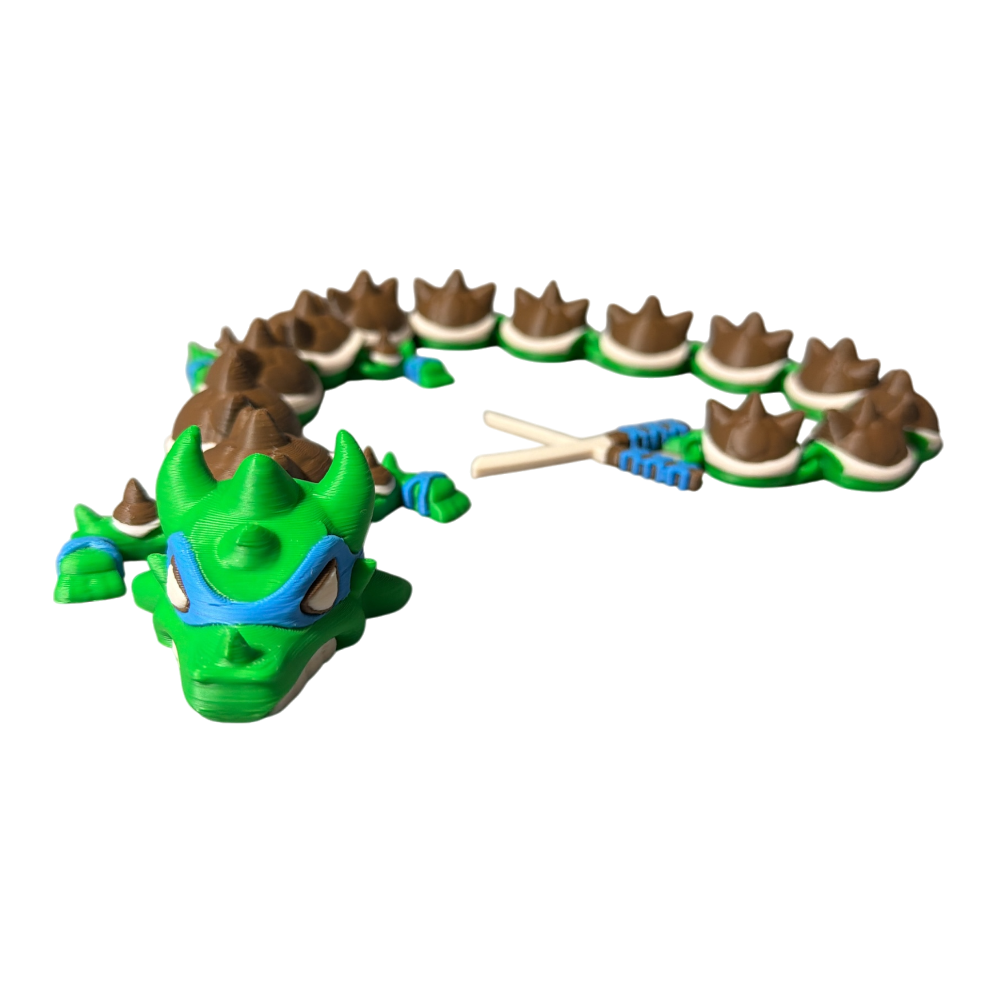 Articulated Karate Dragon – Hand‑Finished 3D Printed Collectible