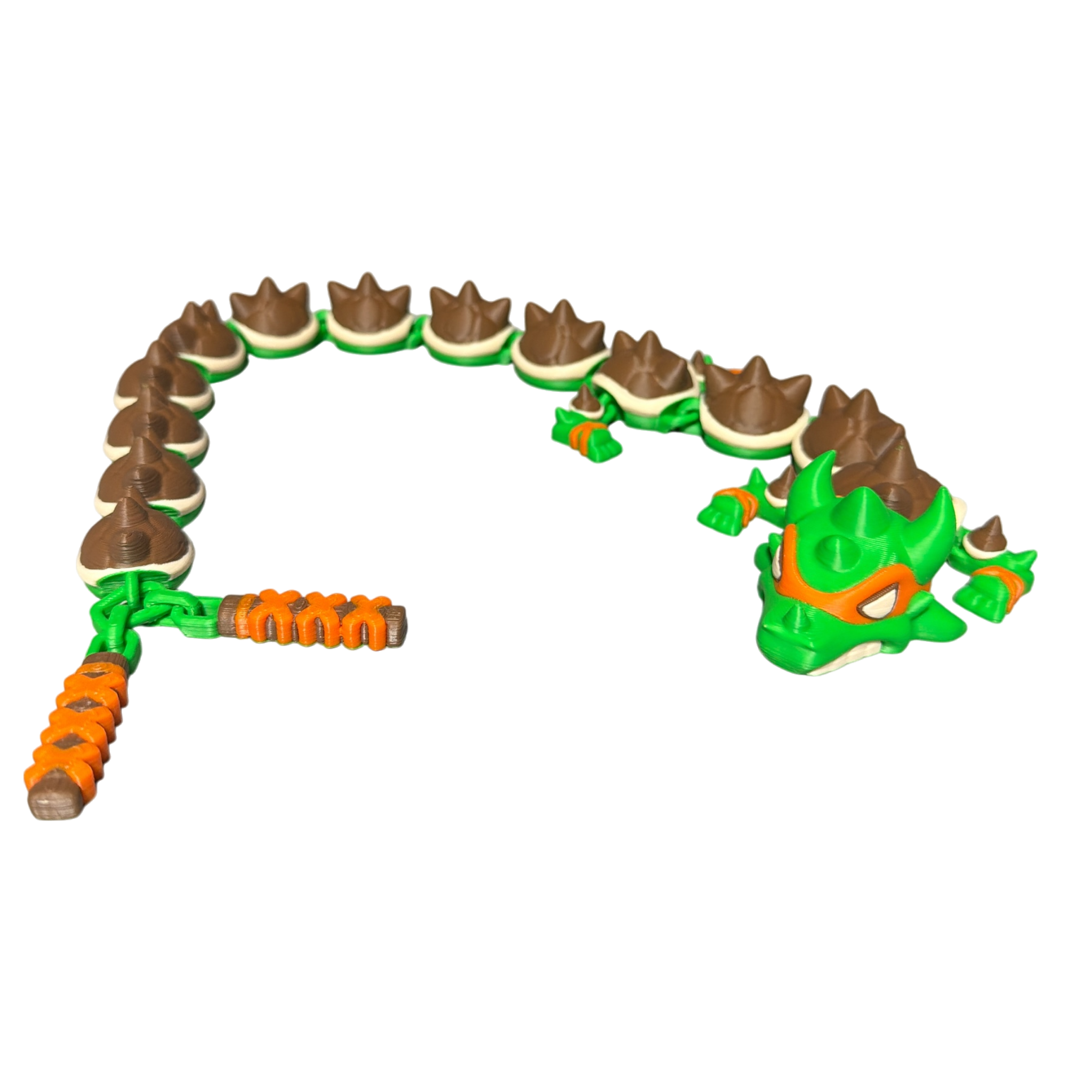 Articulated Karate Dragon – Hand‑Finished 3D Printed Collectible