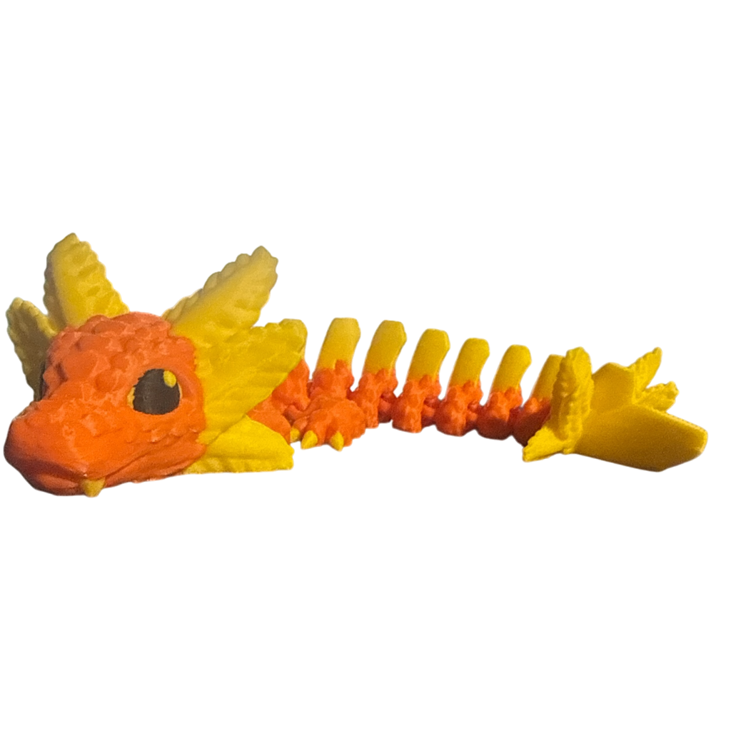Large 3D Printed Axolotl – Extra‑Durable Flexi Design