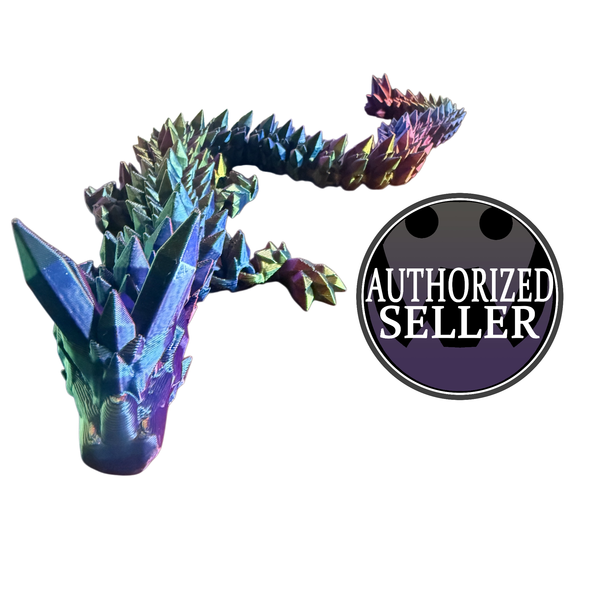 ✨ Crystal Dragon – Fully Articulated 3D Printed Collectible