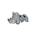A striking 3D‑printed rhino built to stand strong in any space