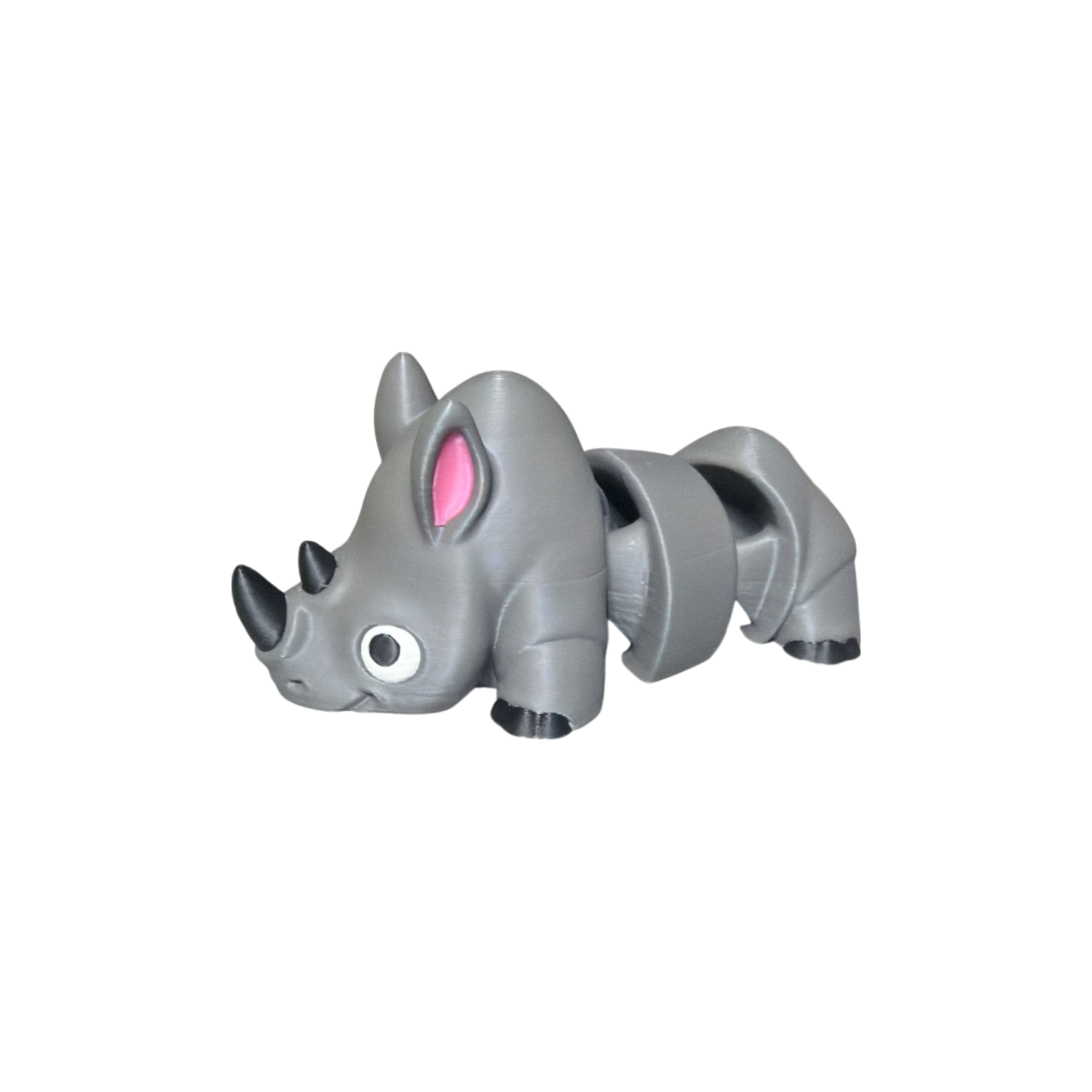 A striking 3D‑printed rhino built to stand strong in any space