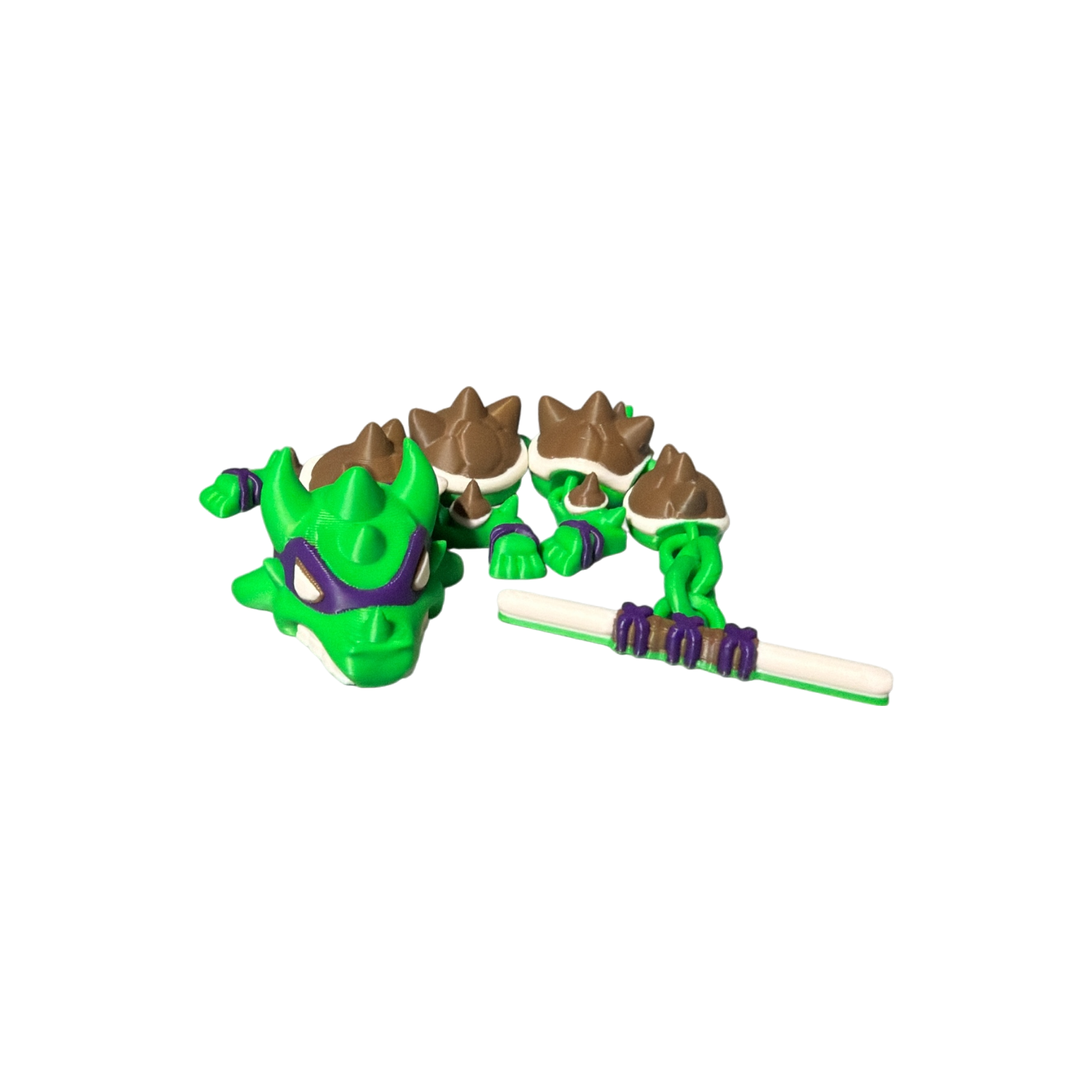 Articulated Karate Dragon – Hand‑Finished 3D Printed Collectible